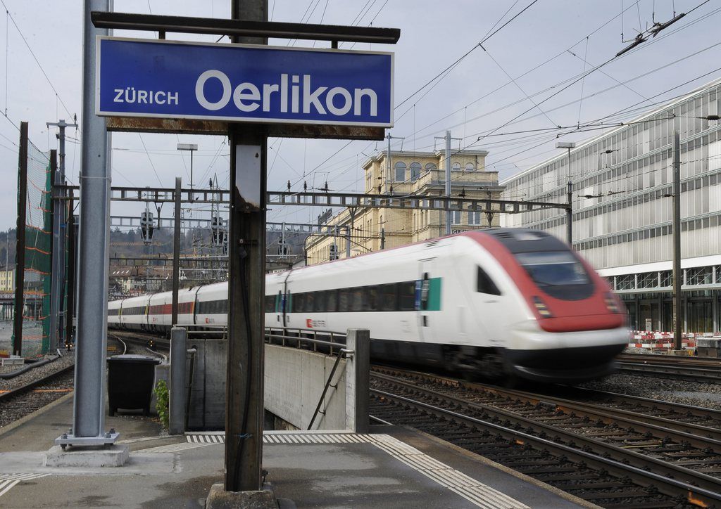 La gare de Zurich-Oerlikon.