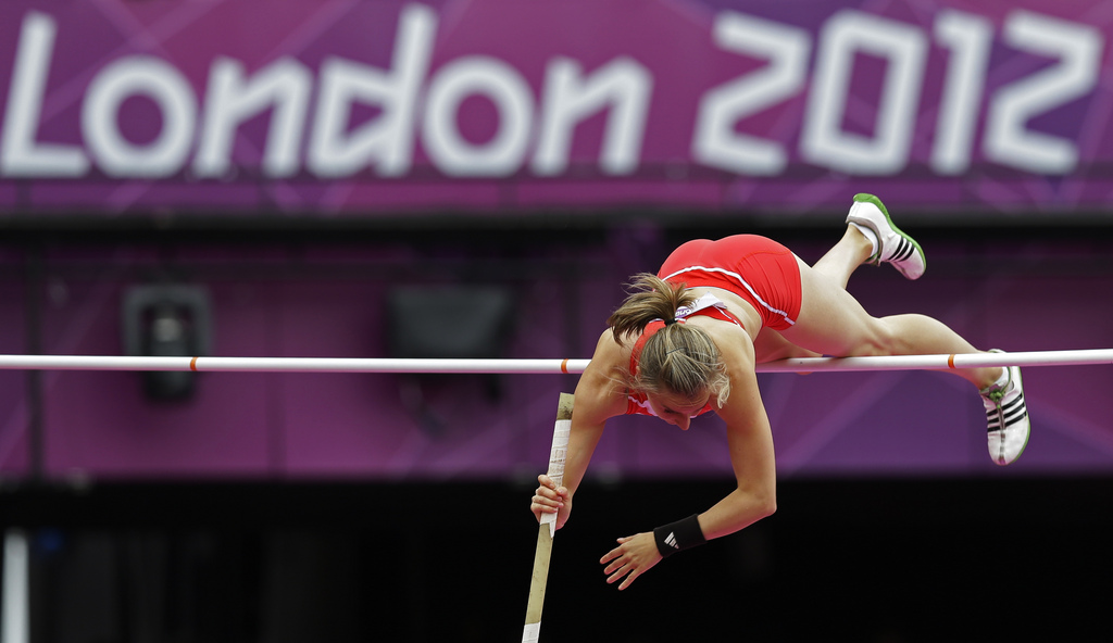 Nicole Buchler en pleine action, ici aux Jeux Olympiques de 2012. 