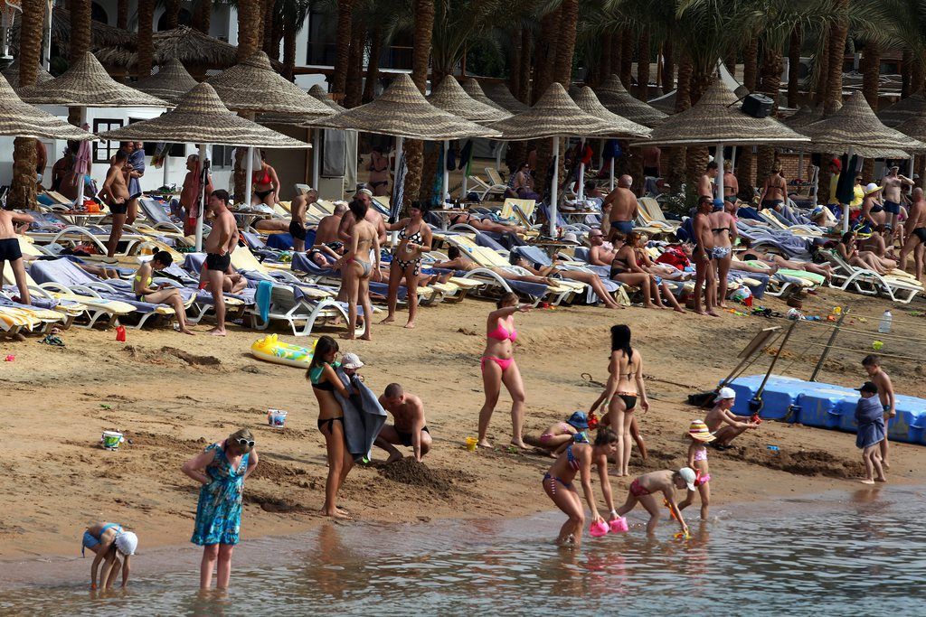 Des touristes dans un hôtel de Sharm El-Sheikh.