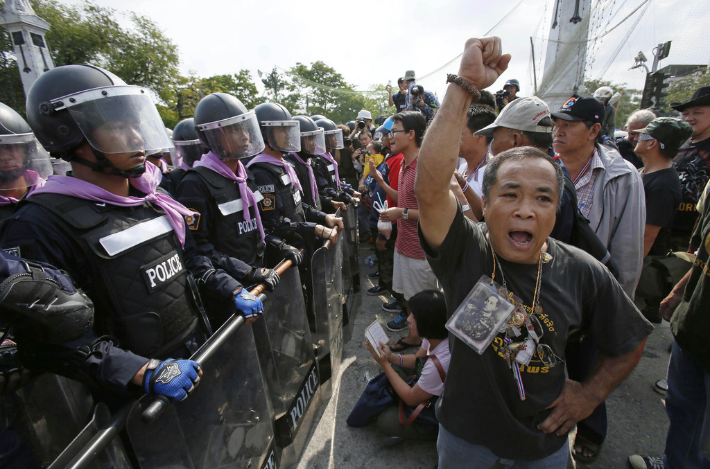 Le sit-in démantelé vendredi ne fait pas partie des trois principaux campements des manifestants antigouvernementaux.