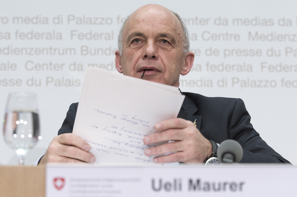 Ueli Maurer a déclaré à la "Schweiz am Sonntag" qu'il souhaitait rester au Conseil fédéral jusqu'en 2019.
