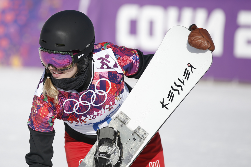 Patrizia Kummer, qui a pris le troisième chrono aux éliminatoires ce matin et médaillée d'or en géant, sera l'une des prétendantes au podium dans le slalom parallèle en snowboard ce samedi.