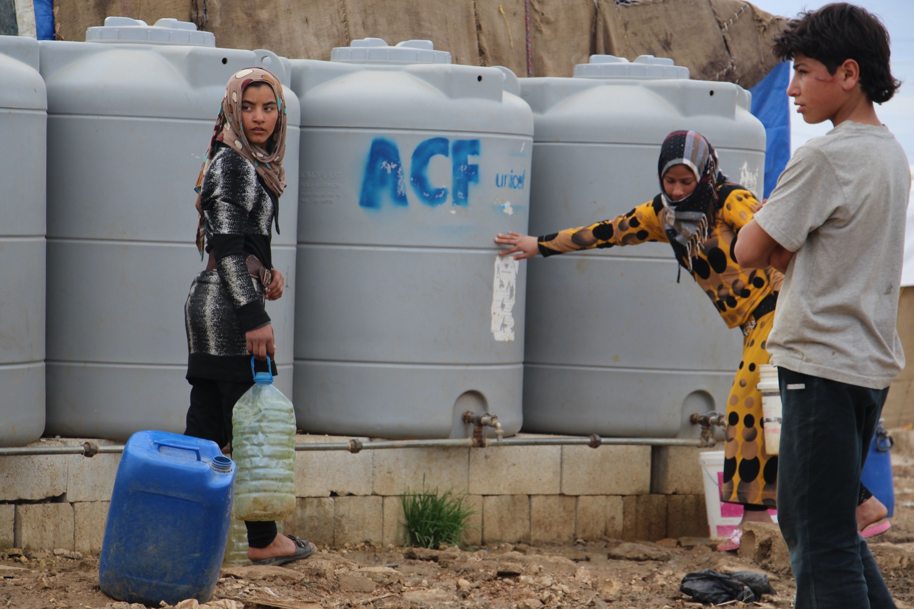 Camp de réfugiés syriens dans la vallée de la Bekaa, au Liban.