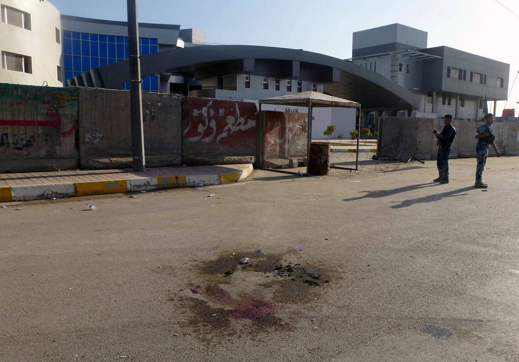Une rue de Bagdad, désertée par un attentat.