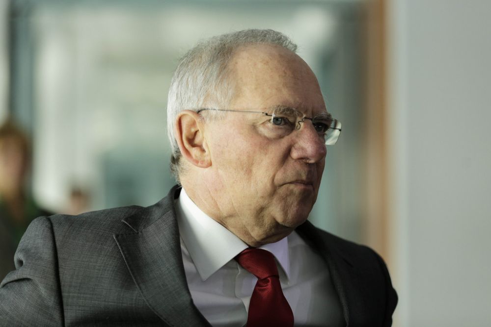 Le ministre allemand des finances Wolfgang Schäuble.