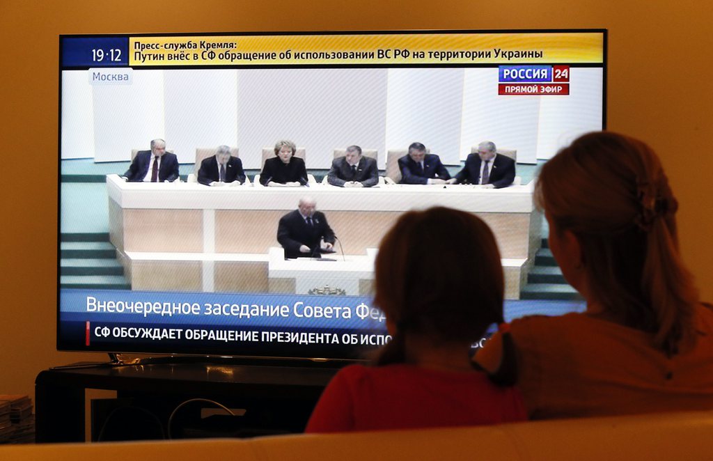 La diffusion des chaînes russes en Ukraine a été formellement interdite par la justice. Elles sont accusées de propagande.