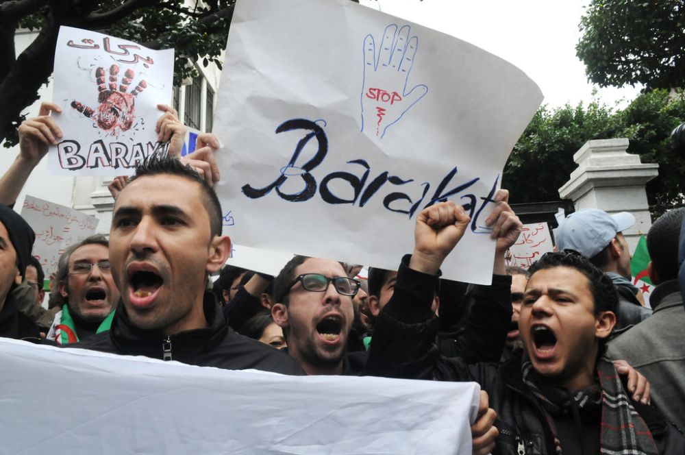 Les manifestants algériens ne veulent pas de la future élection présidentielle du 17 avril. 