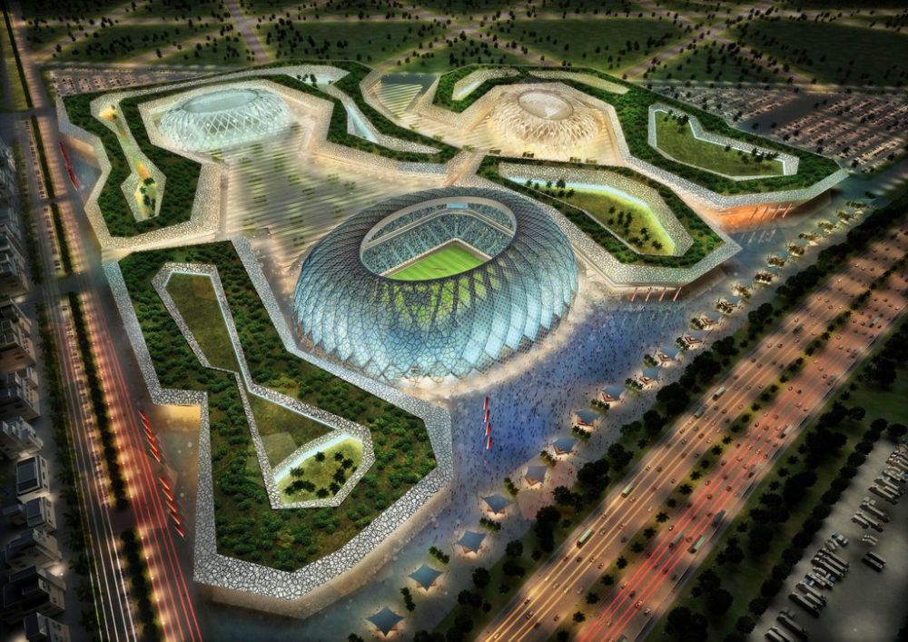 Une maquette du futur stade Al-Wakrah. 
