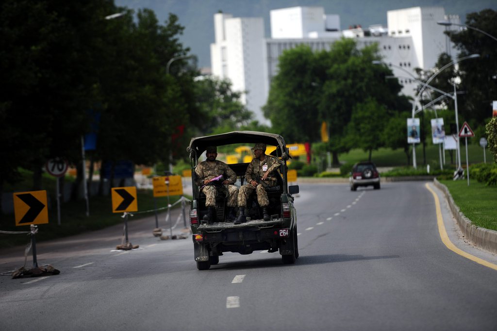 La capitale pakistanaise avait des allures de ville en état de siège jeudi.