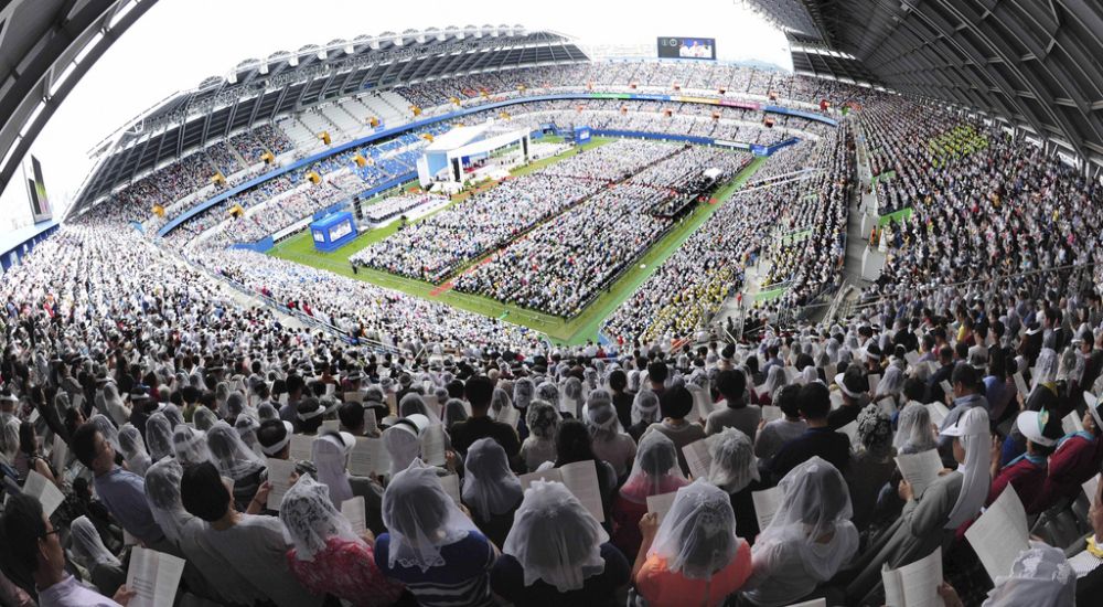 Plus de 45 000 fidèles ont assisté à la messe donnée par le pape François.