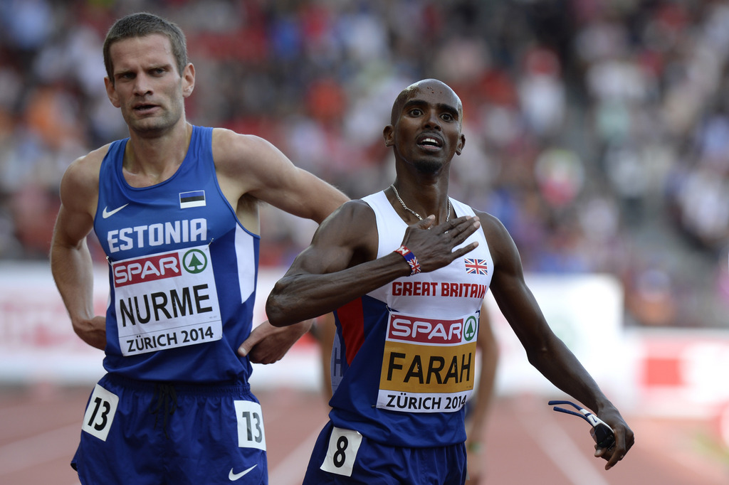 L'Anglais Mohamed "Mo" Farah s'est imposé sur le 5000m lors de la dernière journée des Européens à Zurich. 