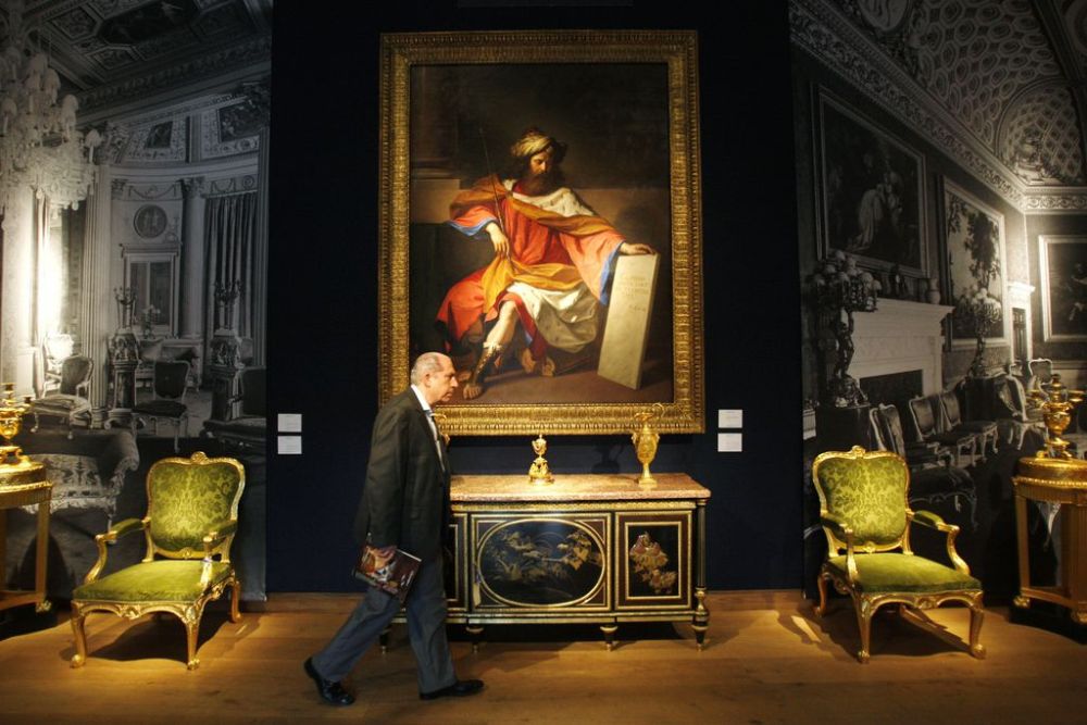 Giovanni Francesco Barbieri est l'auteur de nombreux chefs-d'uvre comme "Le roi David" ici lors d'une exposition à Londres. 