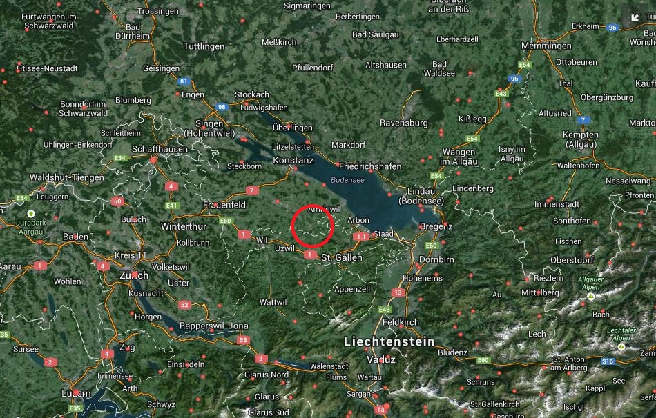 L'accident s'est produit au-dessus de la frontière entre les cantons de St-Gall et Thurgovie.