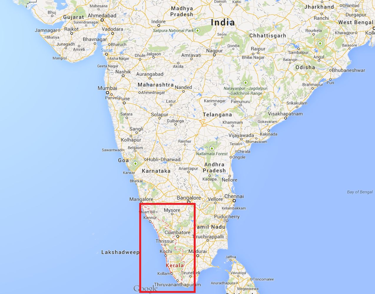 Le Suisse a été arrêté dans l'Etat de Kerala, au sud de l'Inde.