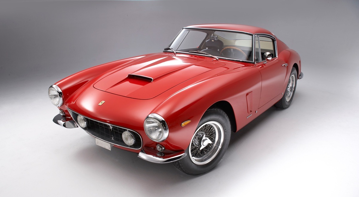 Un modèle de Ferrari 250 GT Berlinetta.