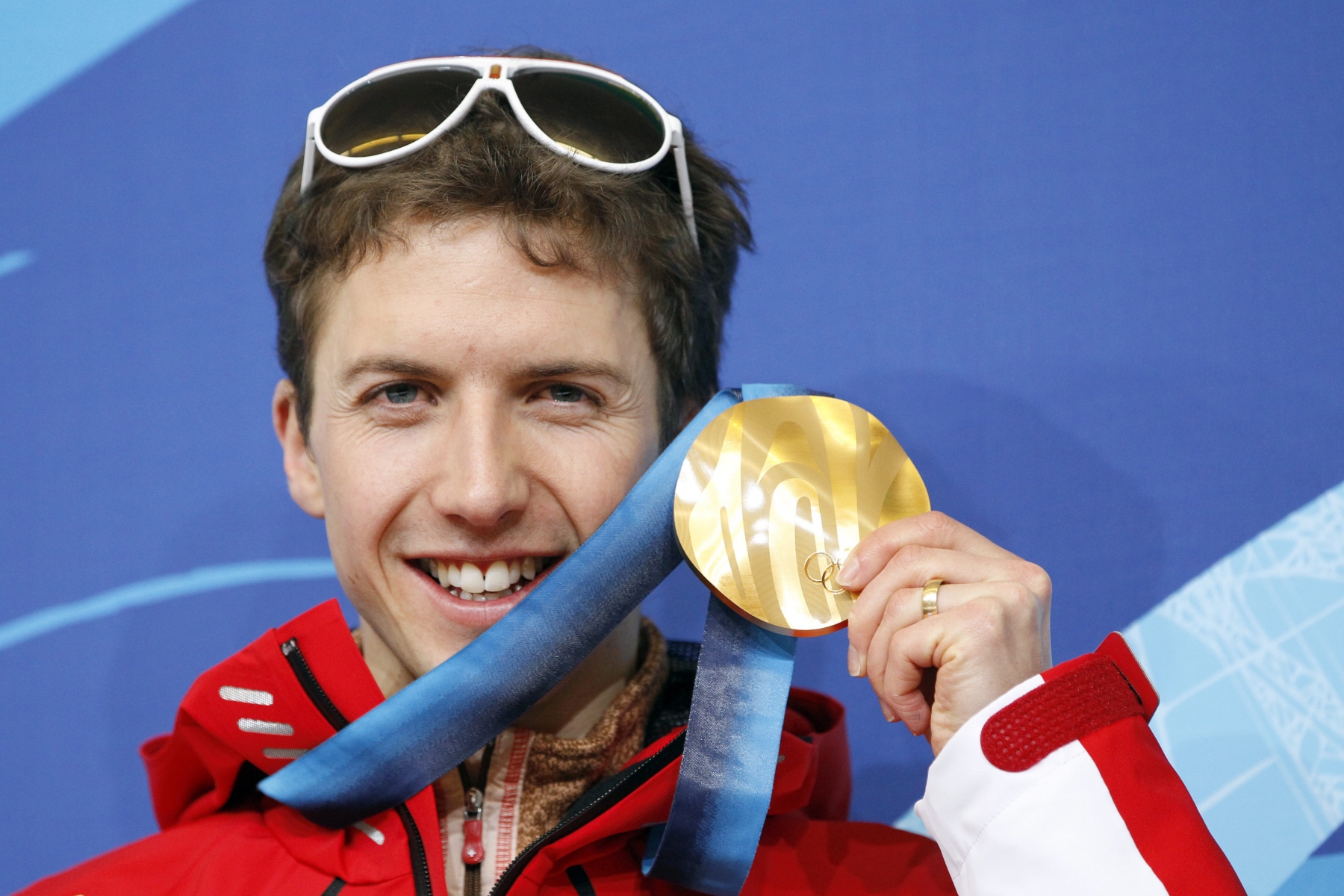 Simon Ammann, médaillé d'or aux JO 2010 de Vancouver. 