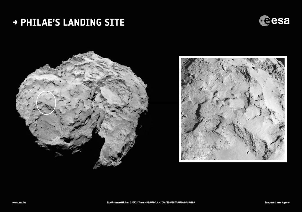 C'est l'un des deux sites choisis pour faire atterrir Philae, le robot-laboratoire transporté par Rosetta.