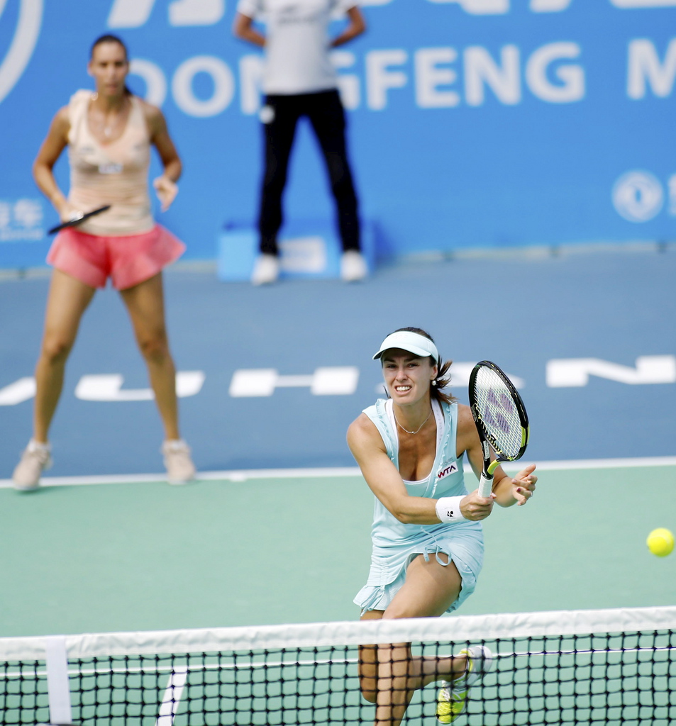 Martina Hingis et Flavia Pennetta ont connu l'élimination au 2e tour du tournoi de Pékin, en double féminin.