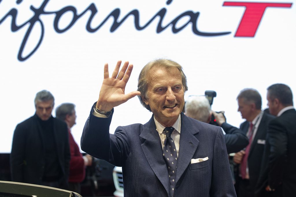 Ferrari CEO Luca Cordero di Montezemolo during the press day at the 84rd Geneva International Motor Show in Geneva, Switzerland, Tuesday, March 4, 2014. The Motor Show will open its gates to the public from 6th to 16th March presenting more than 250 exhibitors and more than 146 world and European premieres. (KEYSTONE/Sandro Campardo)