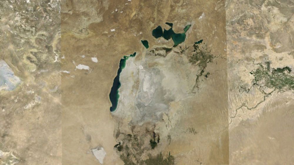 La mer d'Aral s'est presque totalement asséchée.