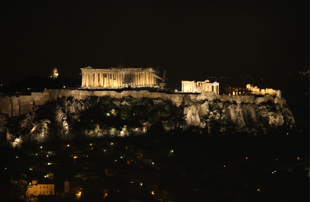 Les débats ont été particulièrement houleux hier au Parlement. Ici, l''ancien Acropole à Athènes.