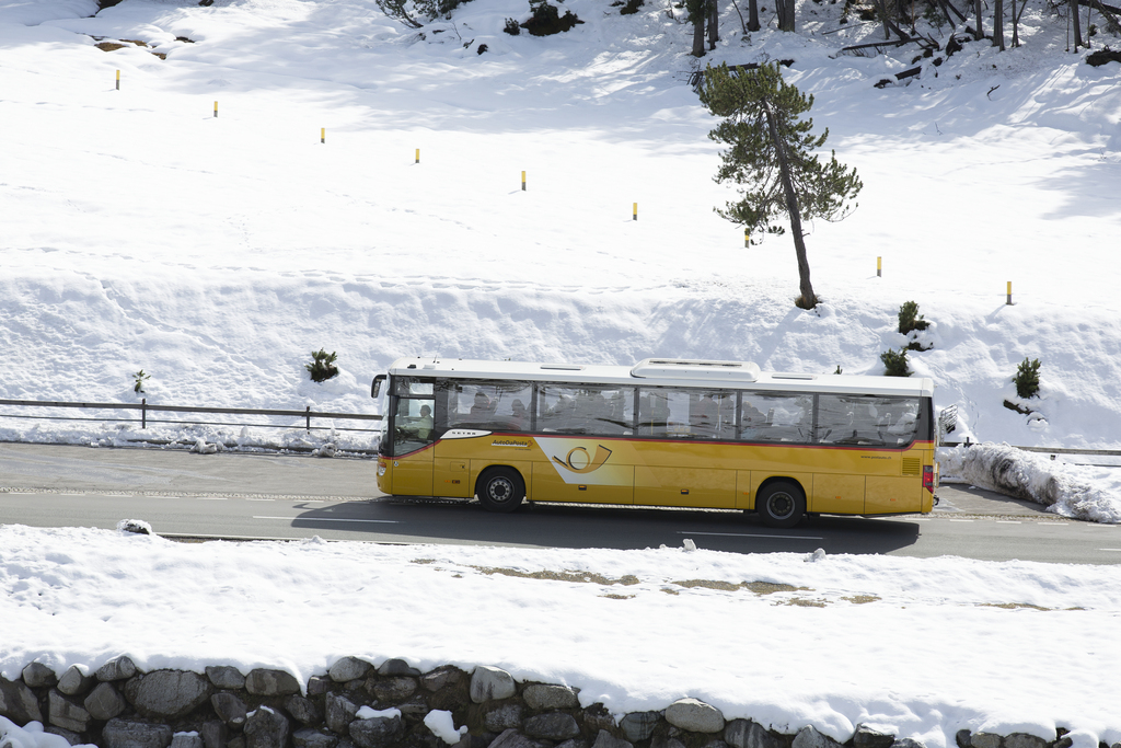 Les bus alpins ont été moins fréquentés en 2014 qu'en 2013. La faute à un été pluvieux.
