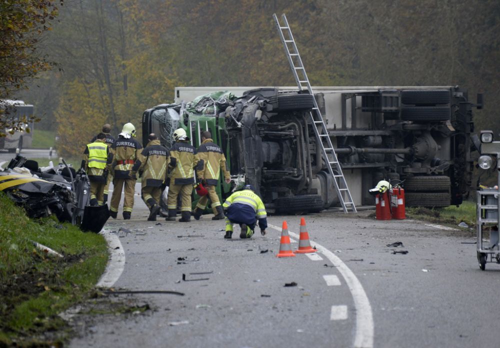 L'accident a eu lieu sur la route cantonale entre Endingen et Lengnau, en Argovie.