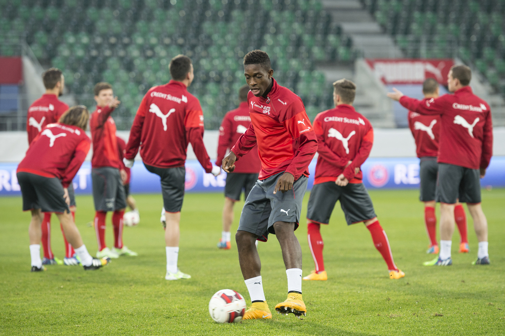 François Moubandje fêtera samedi sa première titularisation sous le maillot de l'équipe suisse.