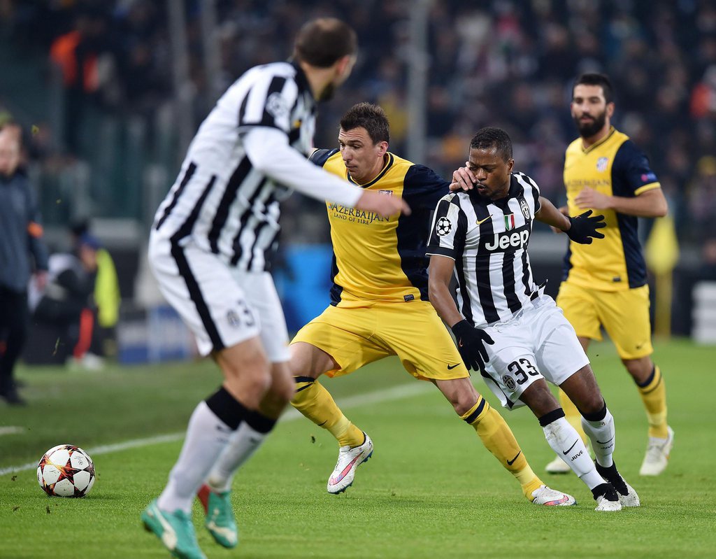 La Juve de Patrice Evra s'est qualifiée pour les huitièmes de finale en obtenant le nul à Madrid. 