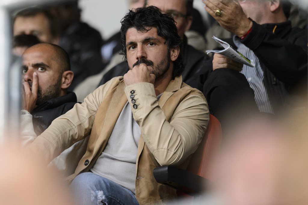 Gennaro Gattuso, dans les tribunes valaisannes, en mai 2013. 