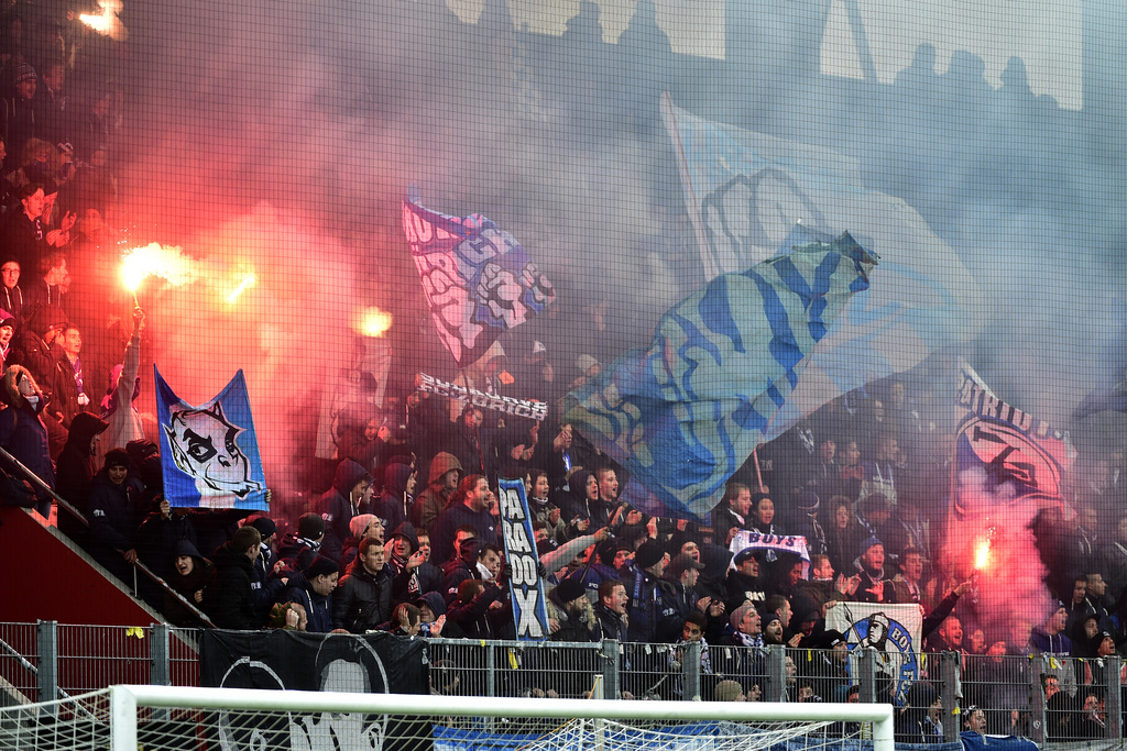 Les violences entre supporters ont émaillé le derby Zurich-Grasshoppers du samedi 21 février.