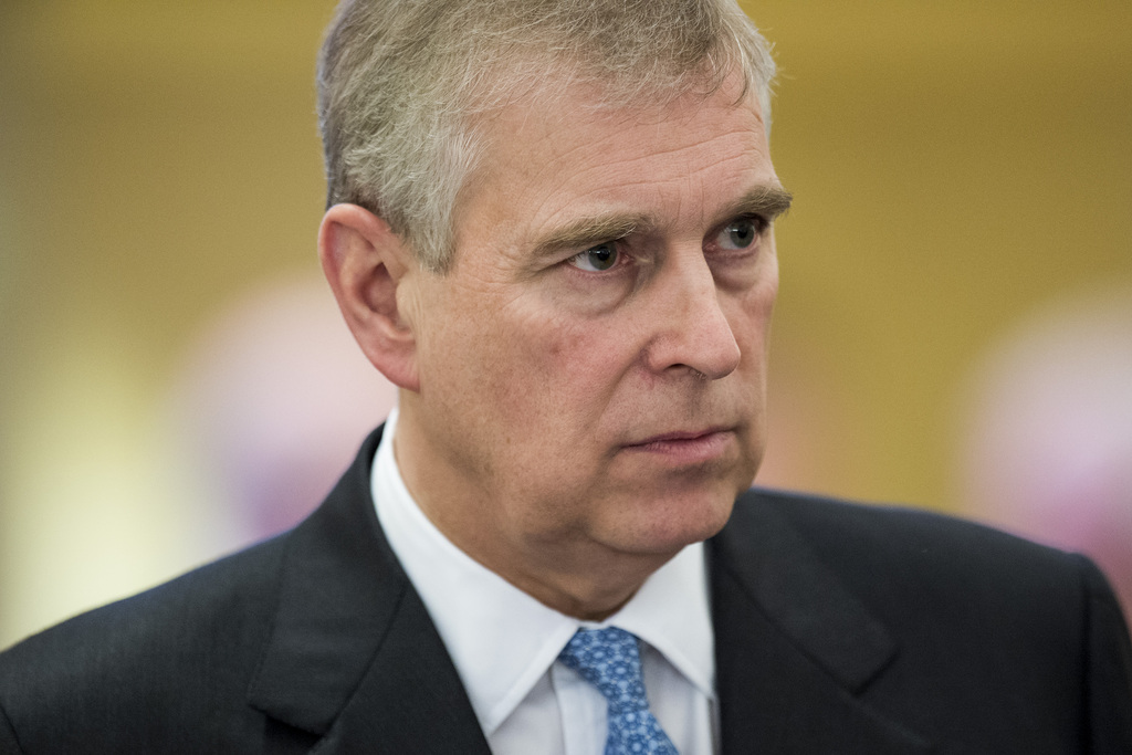 Britain's Prince Andrew looks on during the 45th Annual Meeting of the World Economic Forum, WEF, in Davos, Switzerland, Thursday, January 22, 2015. The overarching theme of the Meeting, which takes place from 21 to 24 January, is "The New Global Context". (KEYSTONE/Jean-Christophe Bott)