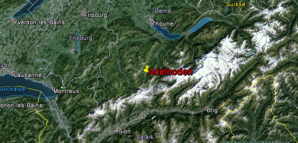 Le skieur se trouvait dans la région d'Hahnenmoos, près d'Adelboden, dans le canton de Berne.
