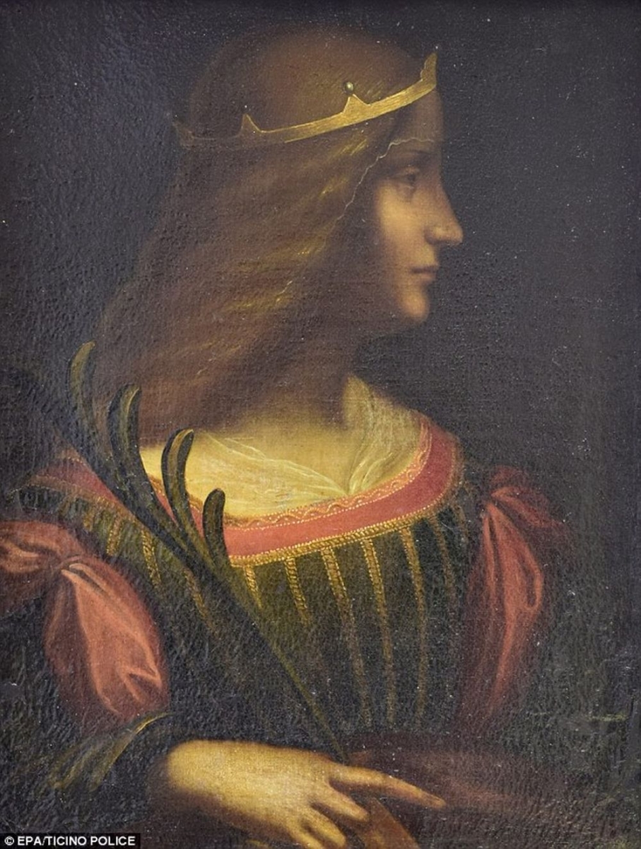 Sept personnes sont sous enquête après la découverte de cette toile, attribuée à Léonard de Vinci.
