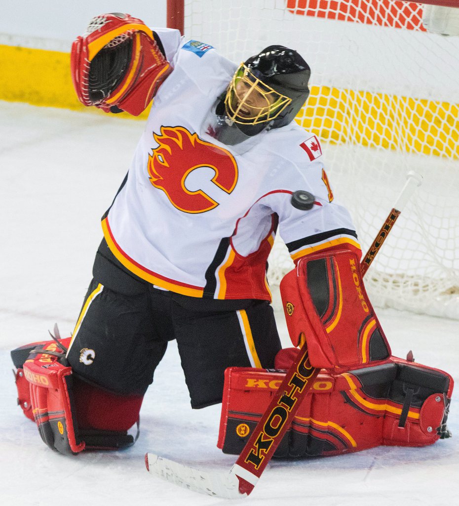 Jonas Hiller était tout simplement en feu, jeudi soir, dans les cages des Flames!