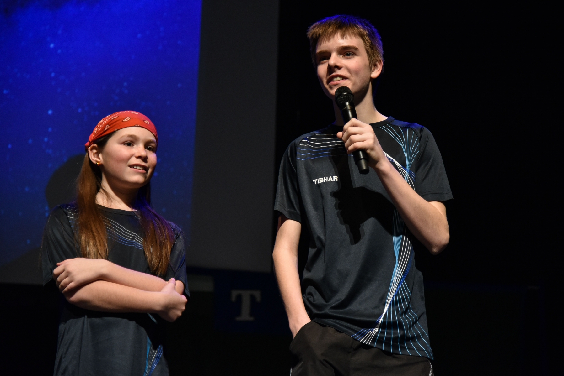 Yanick Taffé (à dr.) et Luan Levêque ont reçu le mérite sportif de Gland.