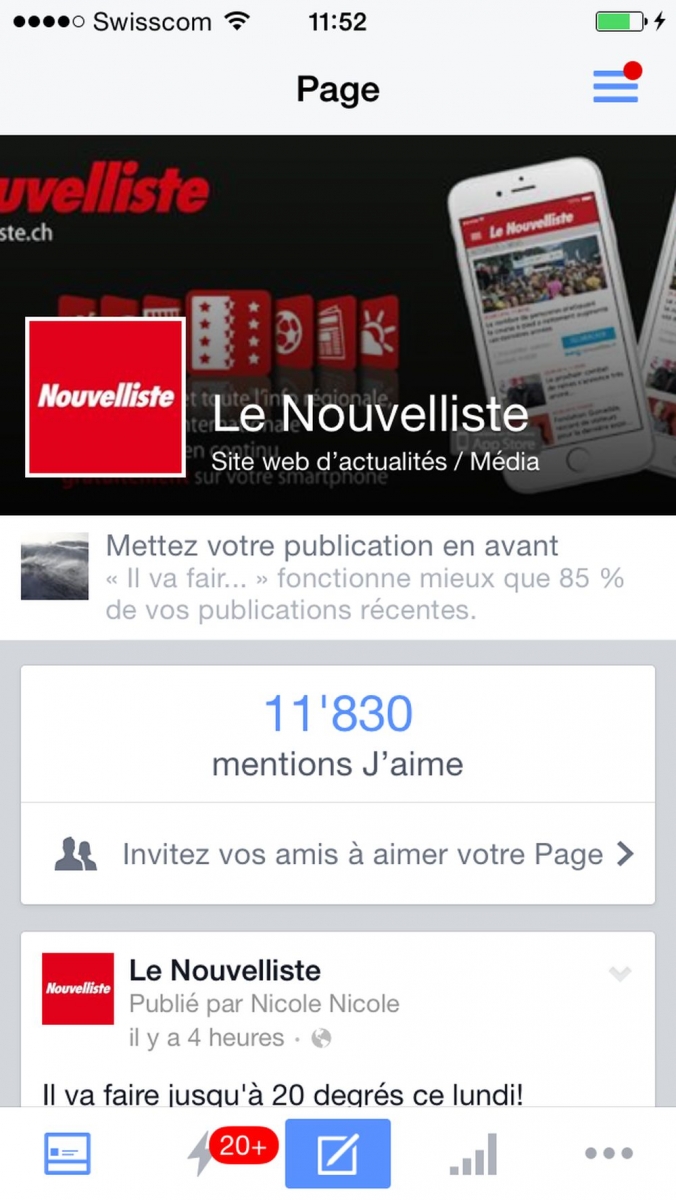 En une seule nuit, la page Facebook du Nouvelliste a perdu plus de 200 "amis".