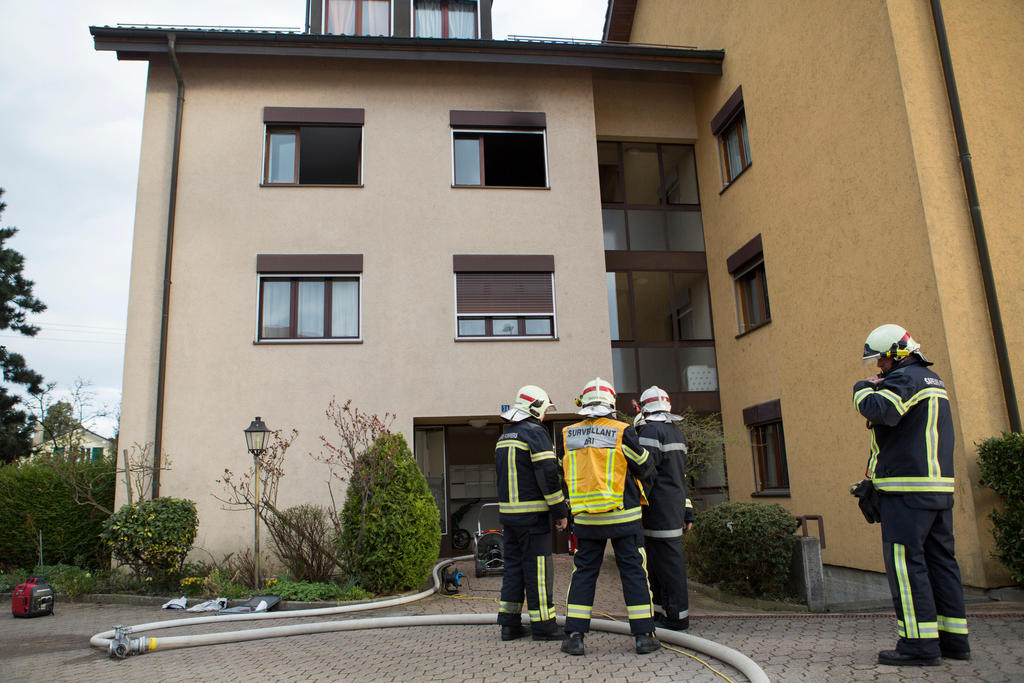 Incendie dans un appartement à Gland.