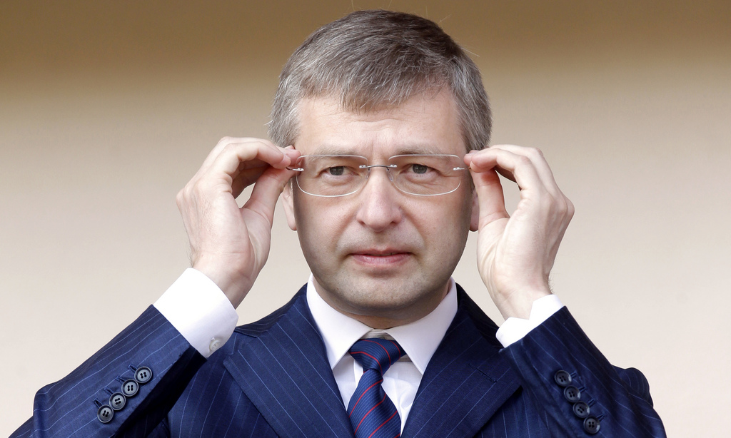 President of the football club AS Monaco, Dmitry Rybolovlev attends the french league two soccer match Monaco vs Caen, Saturday, May 4, 2013, in Monaco stadium. (AP Photo/Lionel Cironneau)
