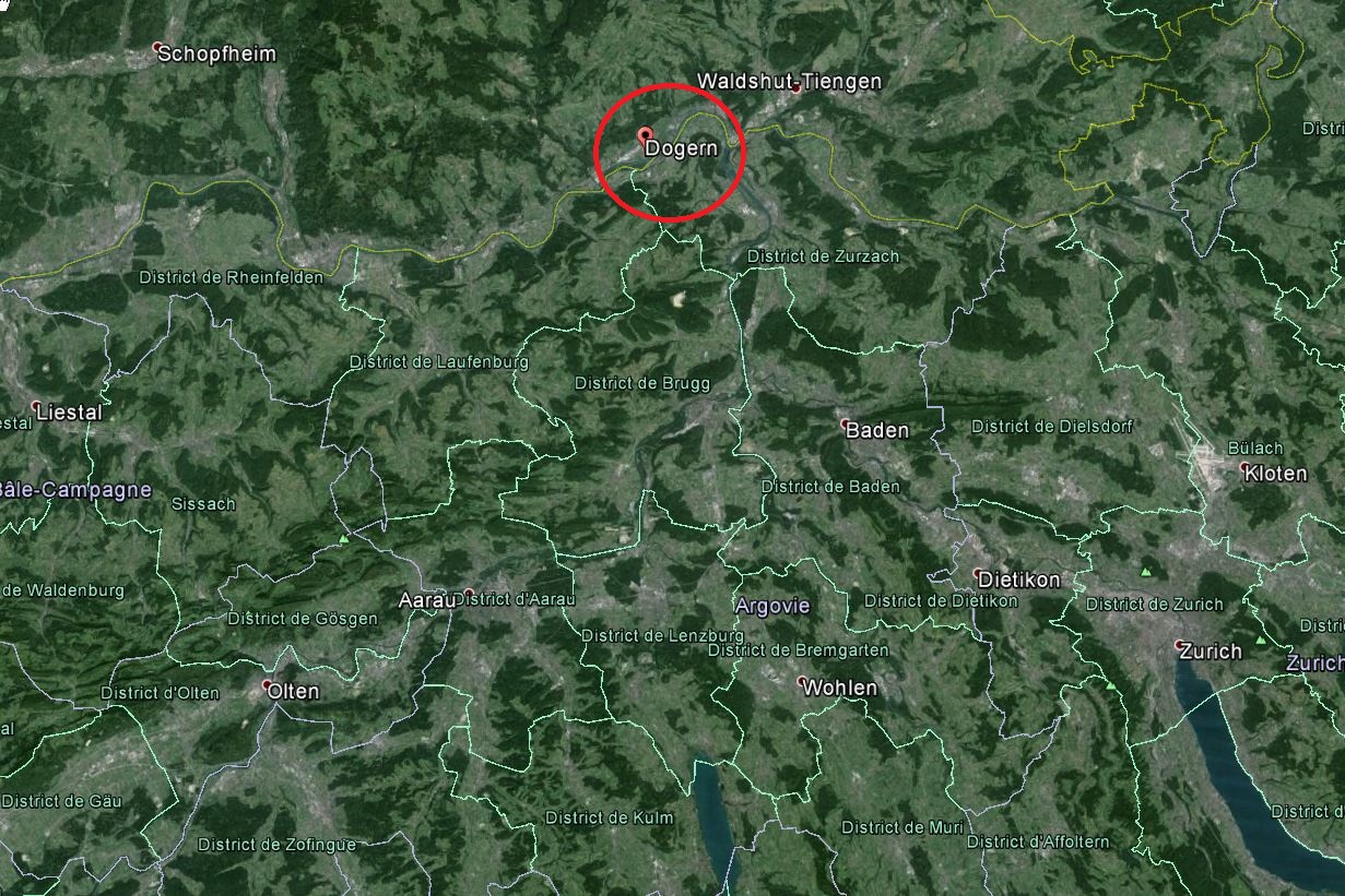 Le cadavre de la fillette a été retrouvé près de la localité allemande de Dogern, en face de Leibstadt.