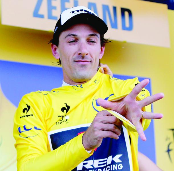 Fabian Cancellara a porté à de nombreuses reprises le maillot jaune du Tour de France.