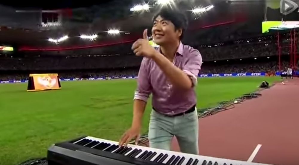 Le pianiste Lang Lang n'a pas séduit le coureur Usai Bolt avant la finale du 100 mètres à Pékin. 