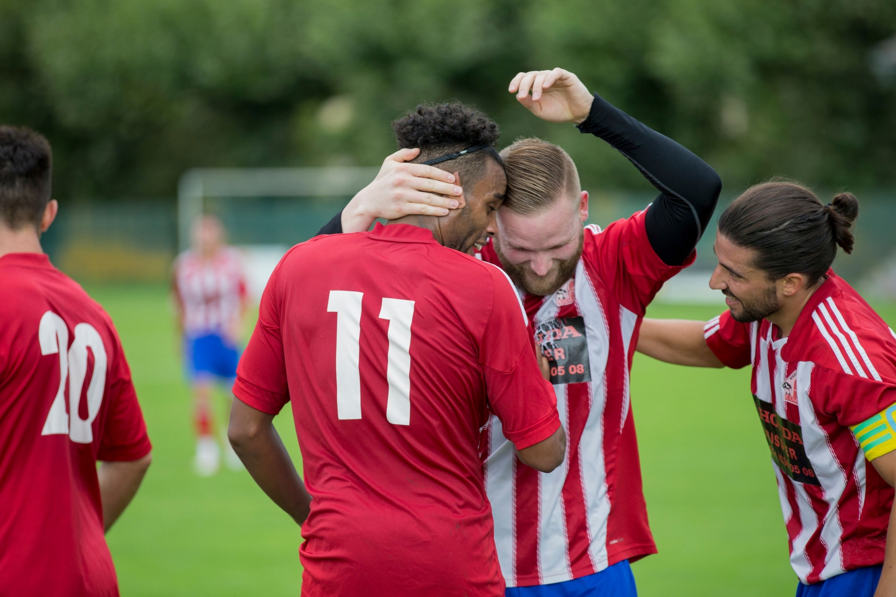 Morges, dimanche 16 août 2015
Parc des Sports, Football, 2e ligue, Forward Morges - FC Jorat-Mézières à Morges. #11 Cristovao Da Luz fête son but

Sigfredo Haro