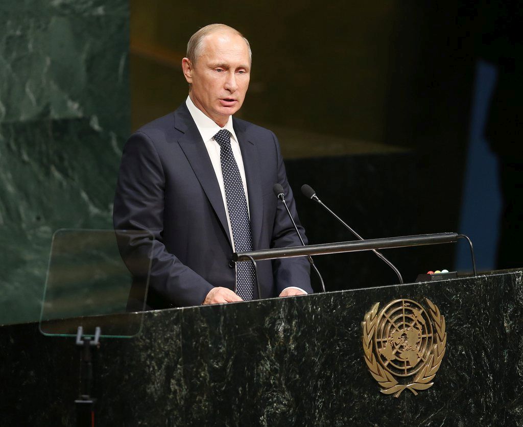 Le président russe a demandé la création d'une coalition pour lutter contre le terrorisme.