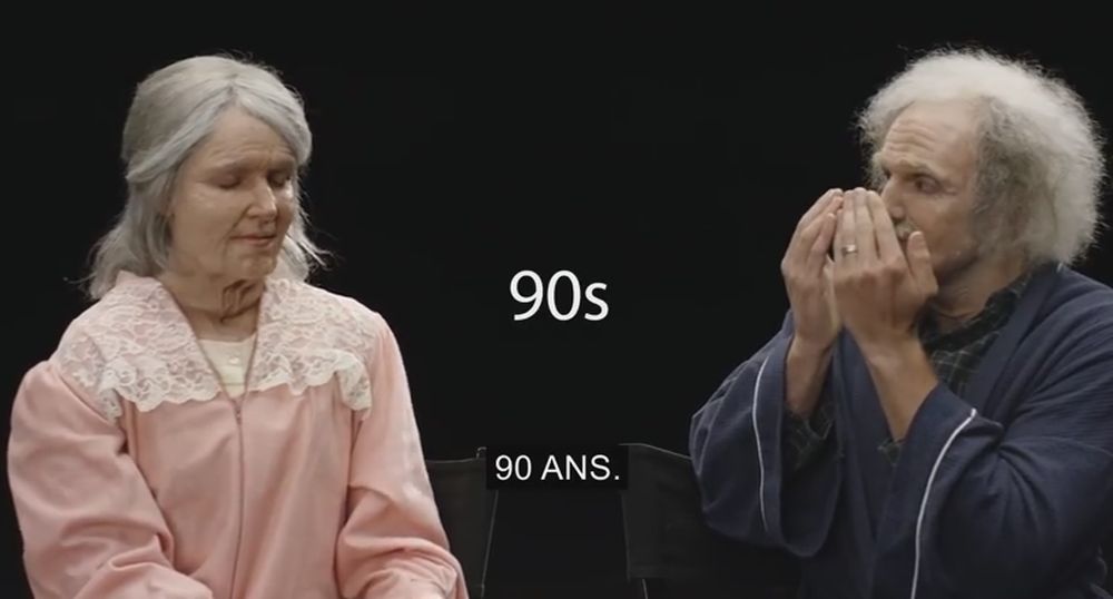 Les fiancés se découvrent à l'âge de 90 ans. 