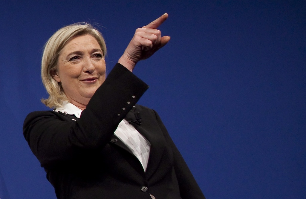 Marine Le Pen est arrivée troisième à l'issue du premier tour de l'élection présidentielle française, dimanche, avec 17,9% des voix.