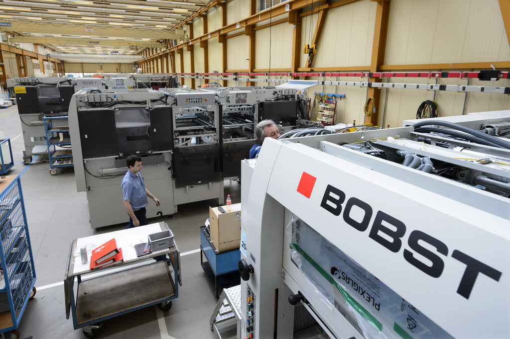 L'entreprise lausannoise Bobst assure un premier semestre bénificiaire.