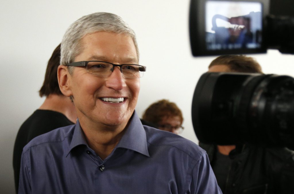 Le patron d'Apple Tim Cook peut avoir le sourire.