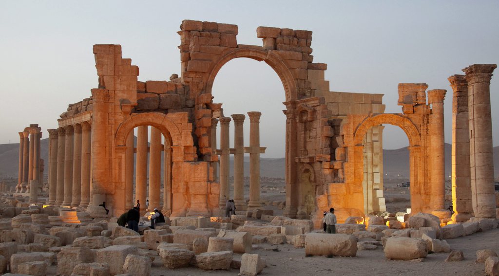 Palmyre, encore debout, en 2010.
