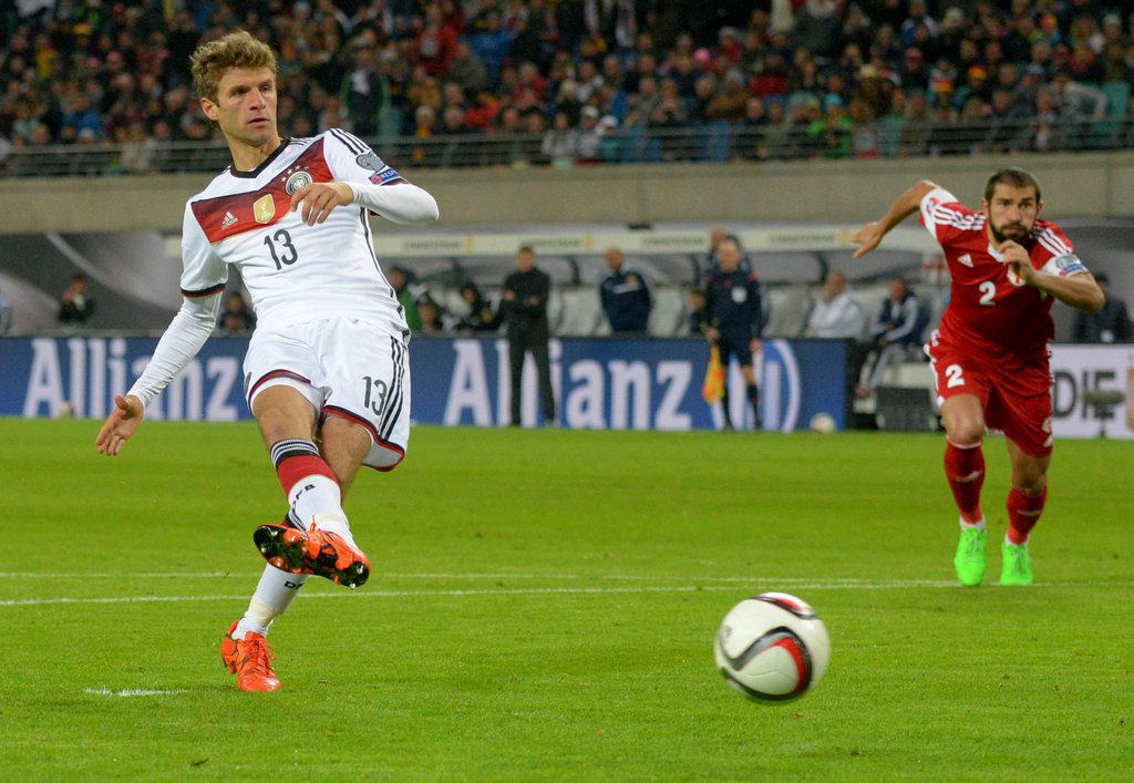 Thomas Müller avait ouvert le score pour l'Allemagne sur penalty.